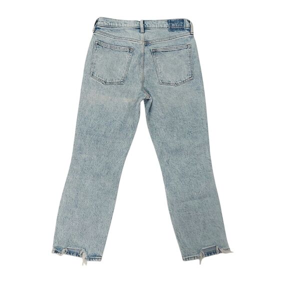 Abercrombie & Fitch The Boyfriend Mid Rise Jeans Womens 26/2 Blue Distressed - Picture 5 of 11